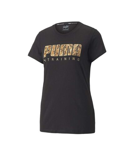 T-shirt Noir Femme Puma Performance Logo Fill - L