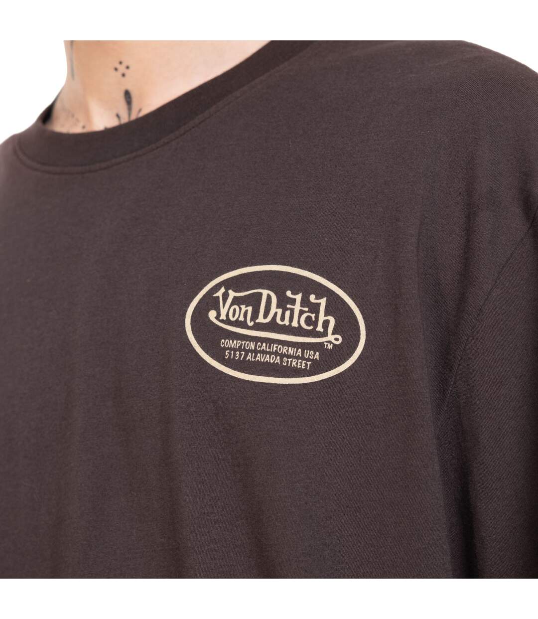 T-shirt homme relax en jersey avec print devant et dos José Vondutch-2