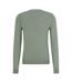 Mens Ribbed Sweater Top Light Green Boss-2