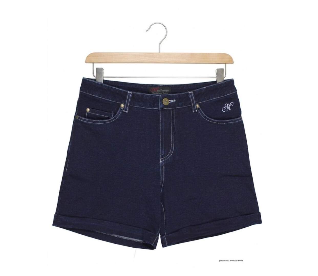 MAYFLOWER SAMARA1 : Short en tissu extensible pour femme au confort stretch absolu-2