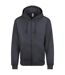 Veste À Capuche Motif/style Uni Homme Charbon Uni Awdis-1