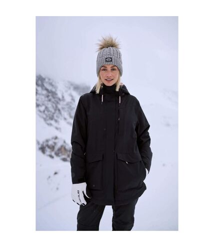 Blouson de ski tignes femme noir de jais Animal