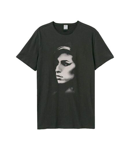 T-shirt Motif/style Amy Winehouse Tonal Pose Adulte Charbon Amplified