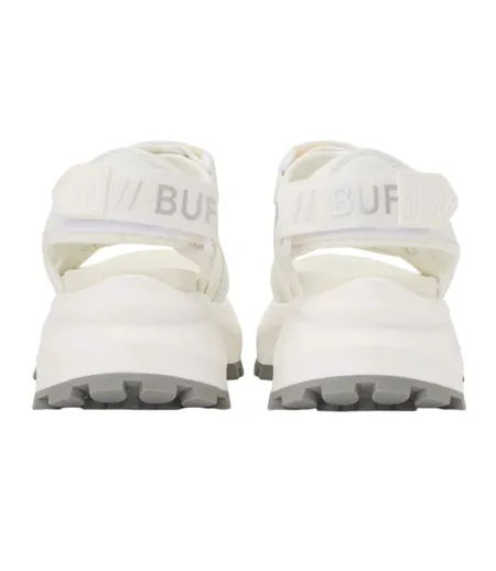 Sandales Motif/style Vegan Femme Blanc Buffalo