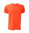 Canvas Unisex Jersey Crew Neck Short Sleeve T-Shirt (Coral)