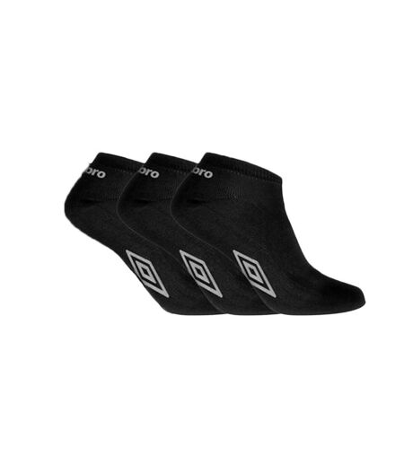X3 paires de chaussettes noires femme umbro lowcuts - 36/40
