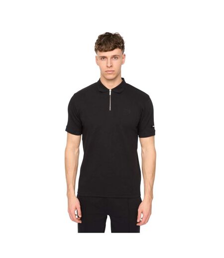 Mens Sherborn Cotton Polo Shirt Black Duck And Cover