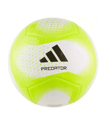 Ballon blanc/jaune fluo adidas predator - taille 4