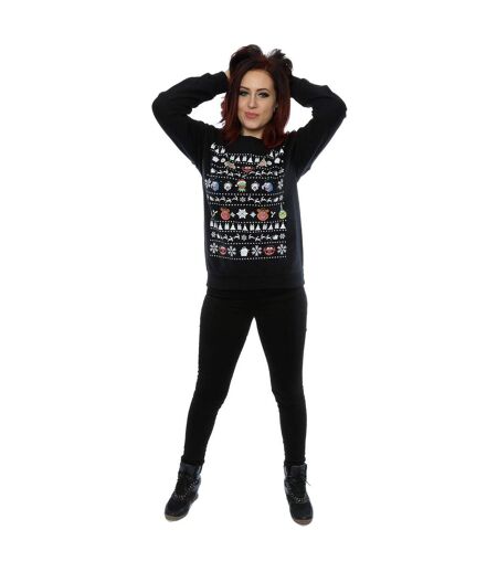 Disney - Sweat THE MUPPETS CHRISTMAS HEADS - Femme (Noir) - UTBI9357