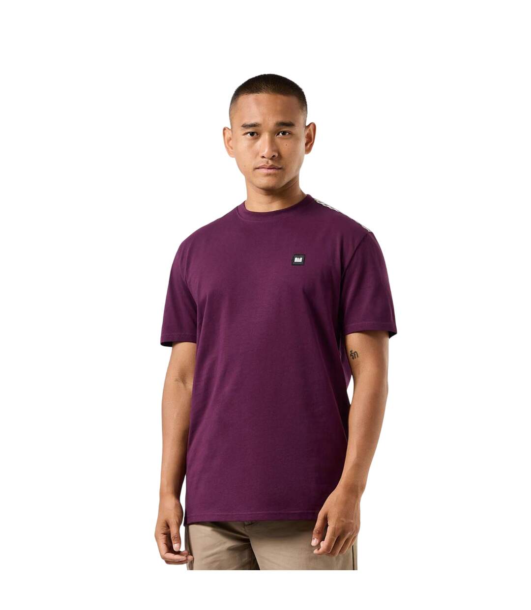 T-shirt Style À Carreaux Diaz Homme Rose Baie Weekend Offender-1