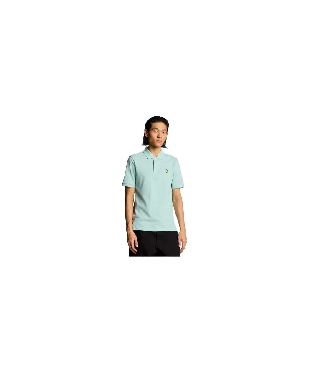Mens Short-sleeved Polo Shirt Future Blue Lyle & Scott-1