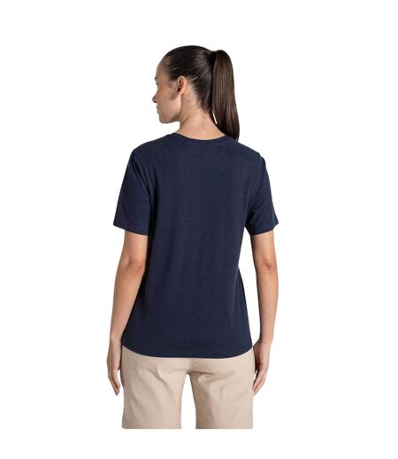 Womens/ladies Malibo T-shirt Blue Navy Craghoppers
