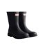 Mens downpour short wellington boots black Hunter-1