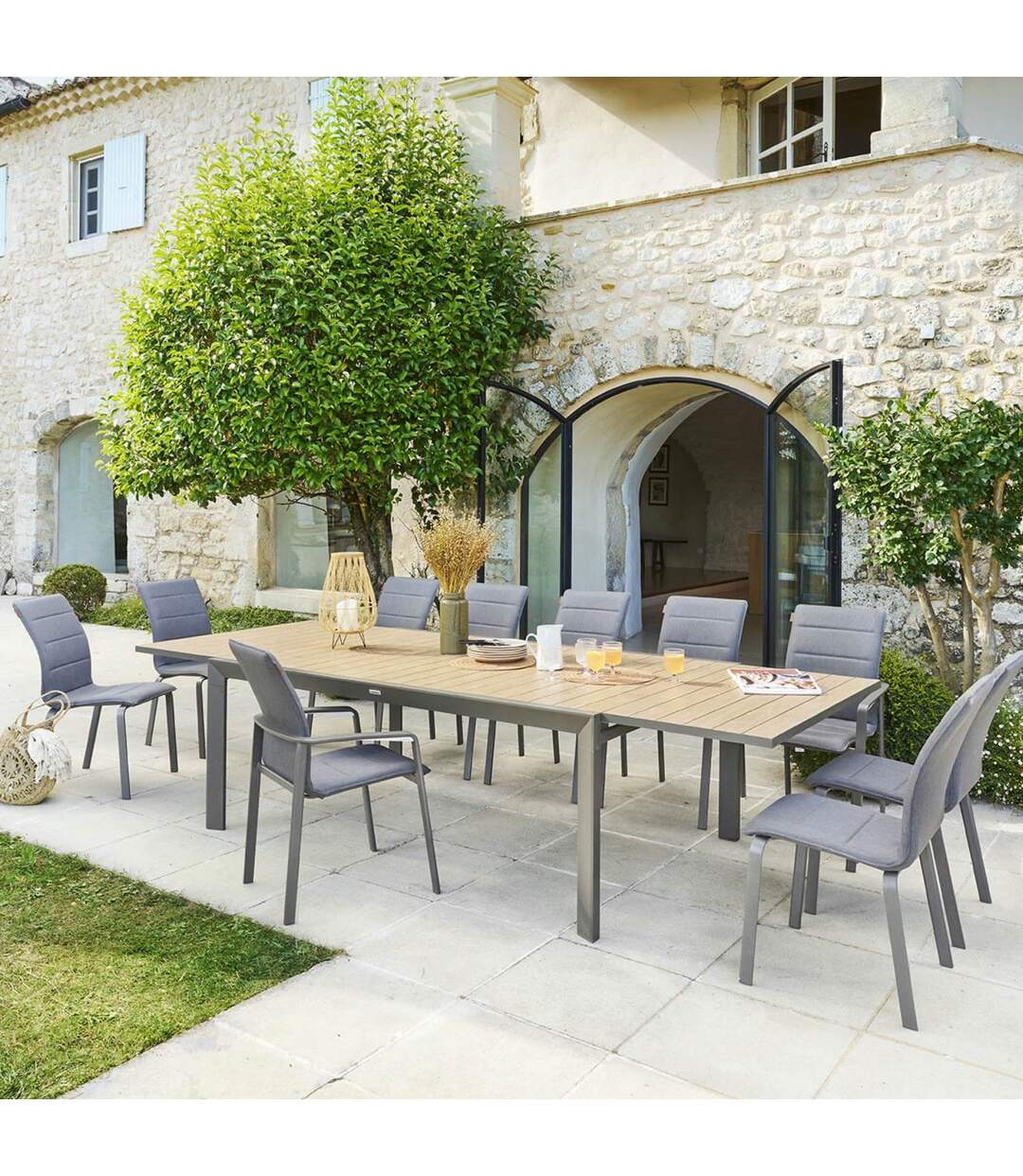 Table de jardin extensible Evasion en aluminium-2