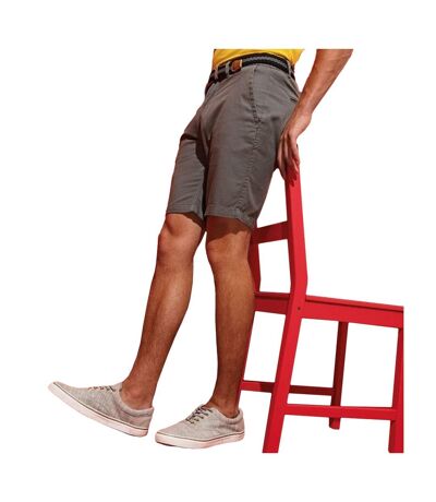 Asquith & Fox Mens Casual Chino Shorts (Slate) - UTRW4908