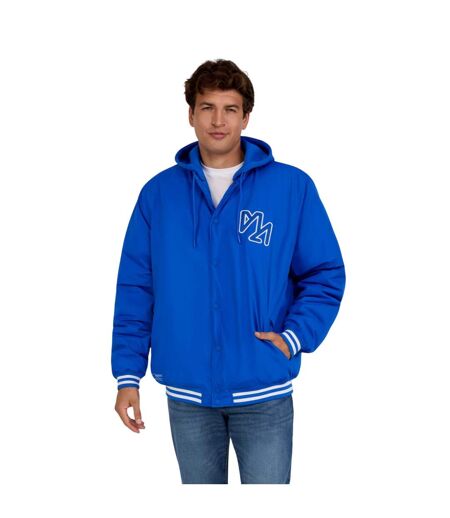 Veste Baseball Motif/style Rayures Contrastées Homme Bleu Minoti