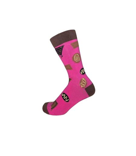 Mens Cotton Blend Crew Socks Pop Multicoloured Star