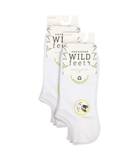Wildfeet - 10 Paires Femme Chaussettes Bambou Basses Unies