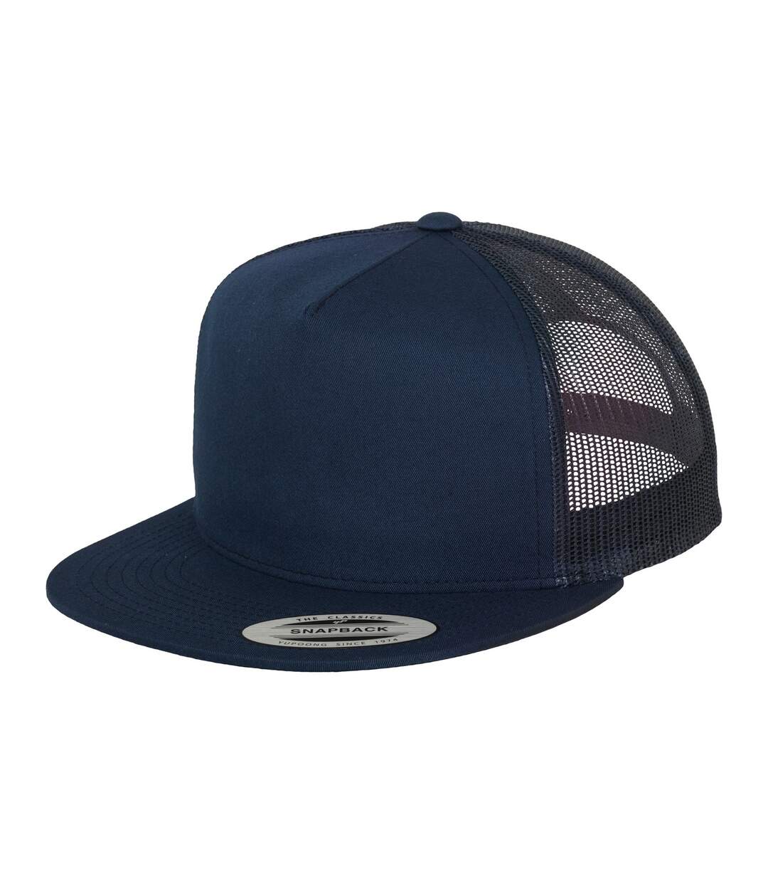 Casquette trucker flexfit classic bleu marine Yupoong-1