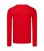 Mens iconic long-sleeved t-shirt red Fruit of the Loom