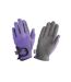 Children/kids Every Day Two Tone Riding Gloves Black Purple Hy5-1