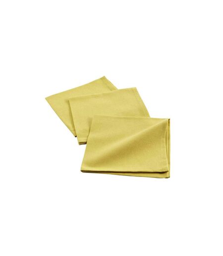 Lot de 3 Serviettes de Table Initia 40x40cm Jaune