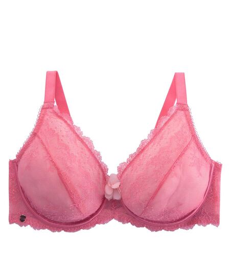 Soutien-gorge armatures grand maintien rose Etoile