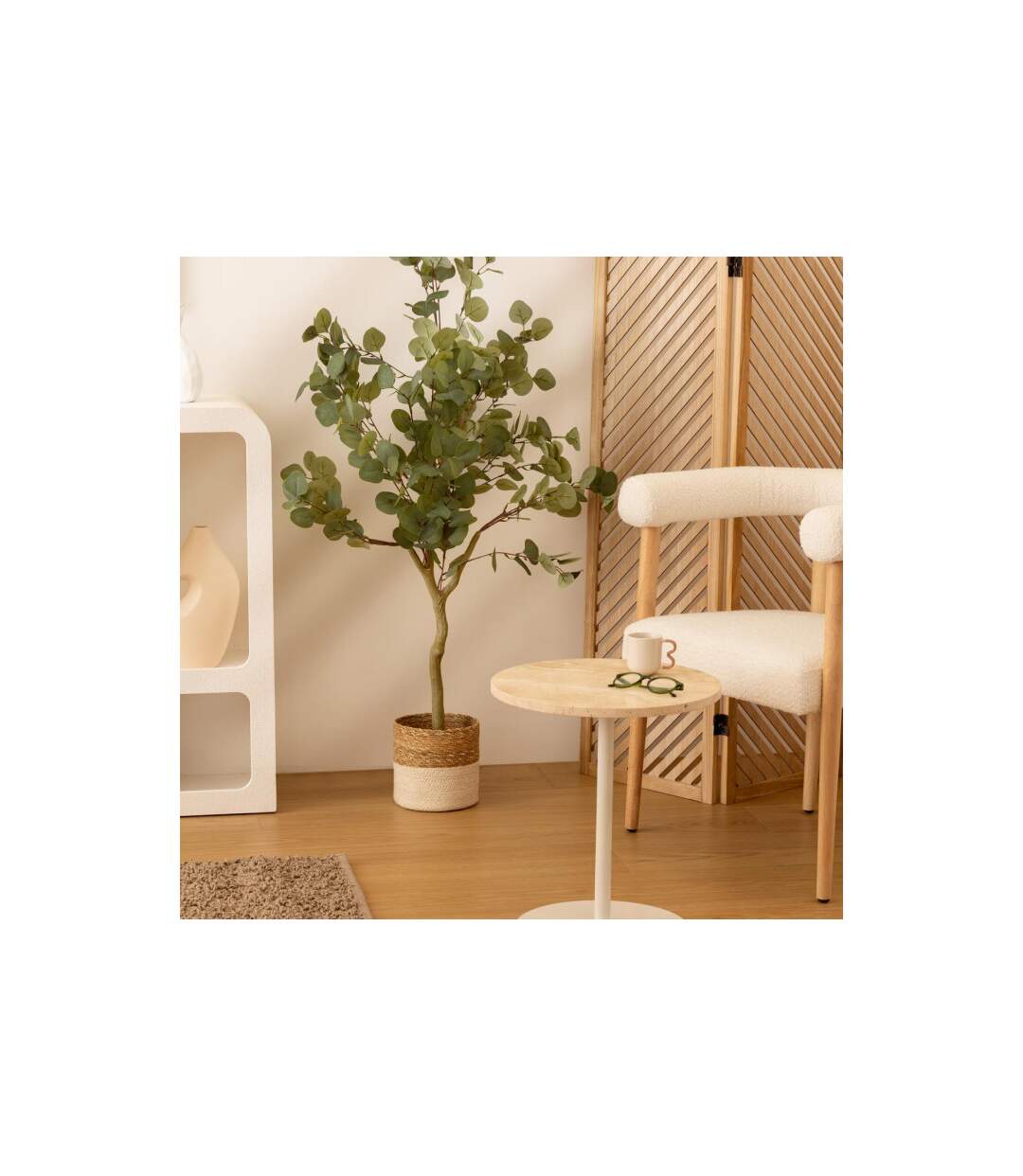 Plante Artificielle Eucalyptus Cony 127cm Vert-3