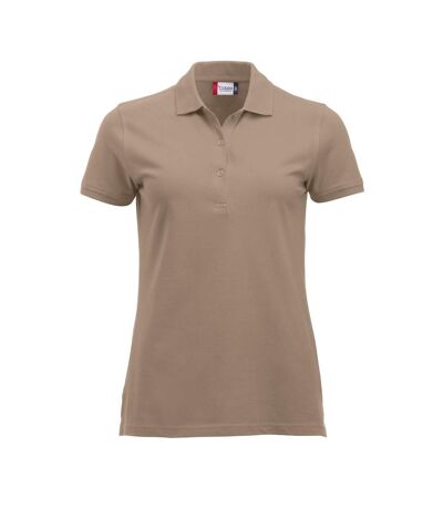 Polo Marion Femme Café Au Lait Clique