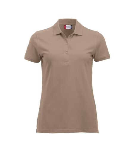 Polo Marion Femme Café Au Lait Clique