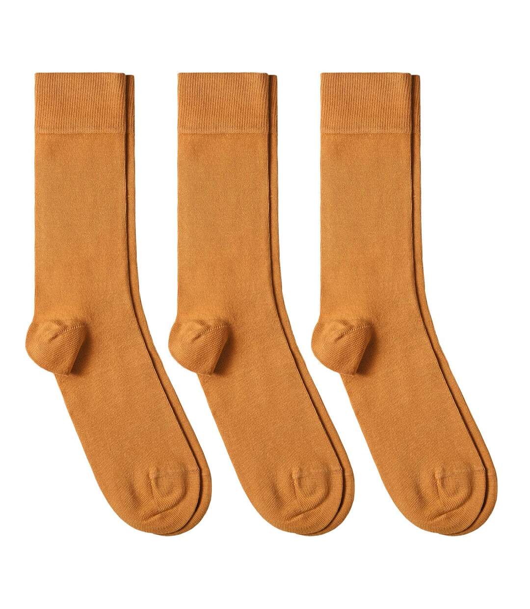 Chaussettes jersey unies – Lot 3 paires  - Fabriqué en UE