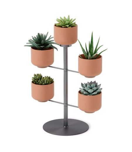 Support à plantes avec 5 pots Terrapotta