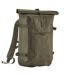 Roll Top Waterproof Backpack One Size Covert Green Quadra-1