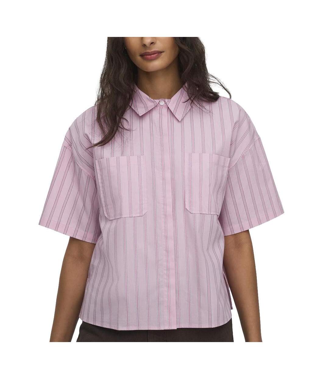 Chemise rose clair femme jdy mio-1