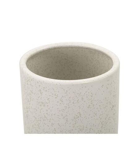 Vase Cylindrique en Céramique Bubbles 41cm Crème