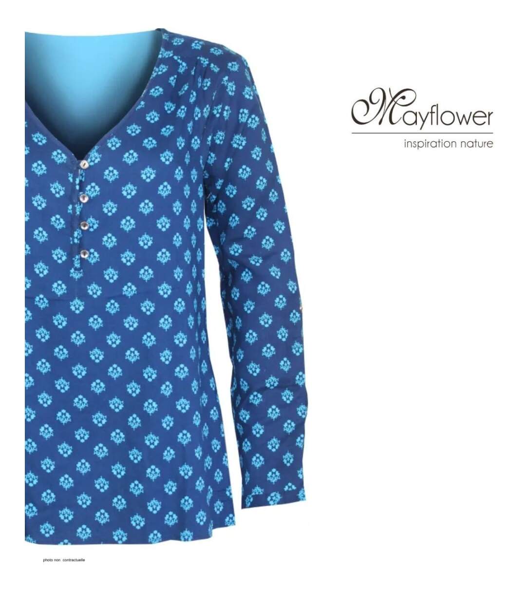 Chemisier Femme MAYFLOWER CROISADE2 Imprimé – Fluidité Élégante et Look Modulable-4