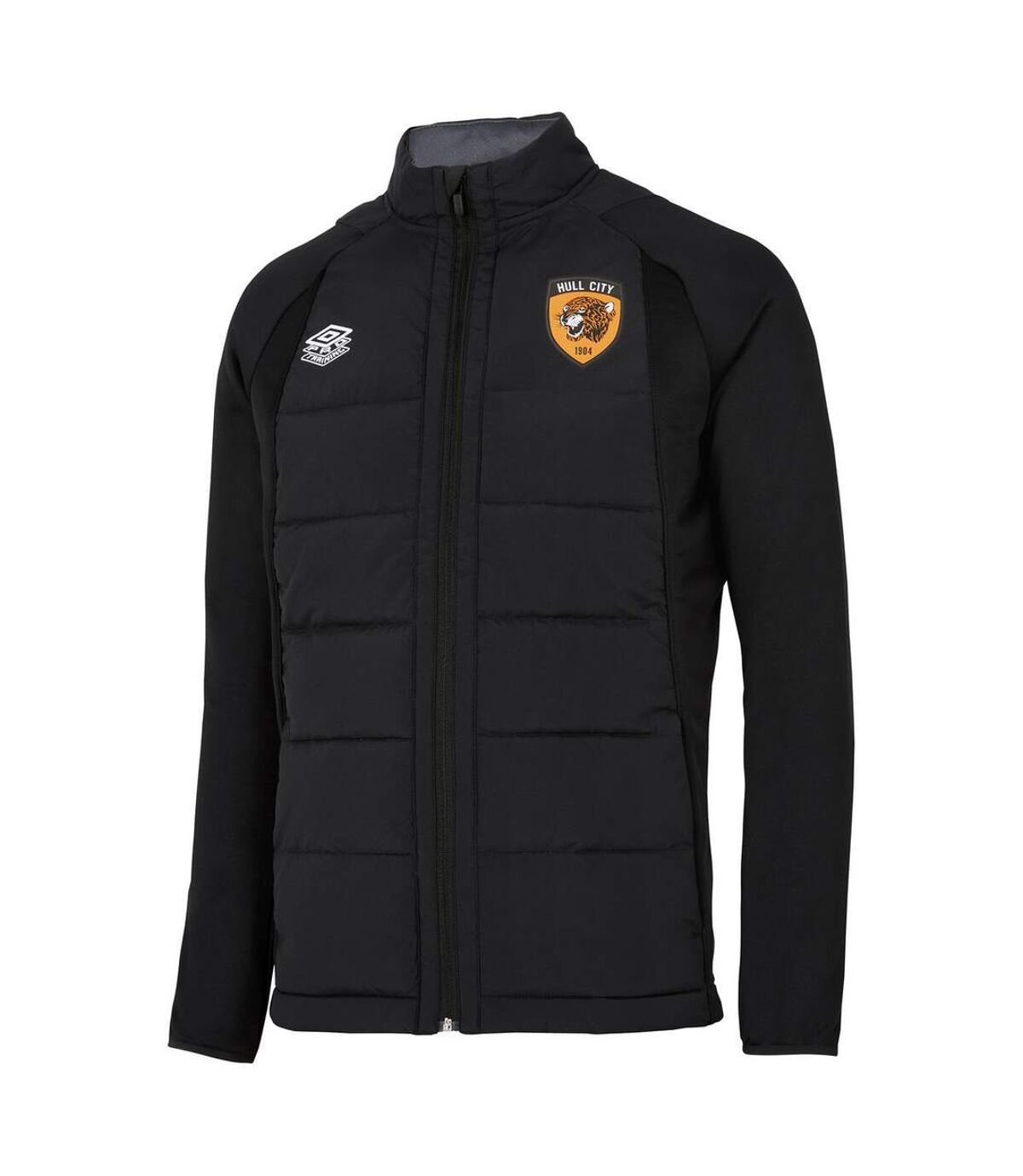 Hull City AFC Mens 22/23 Umbro Thermal Jacket (Black/Carbon)