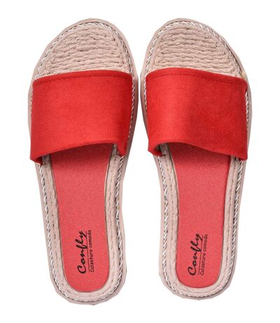 Sandale Femme MODE - Chaussure d'été Qualité et Confort - SD612 ROUGE