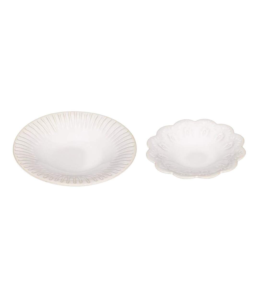 Lot de 2 Vide-Poches Design Carmen 15cm Blanc-1