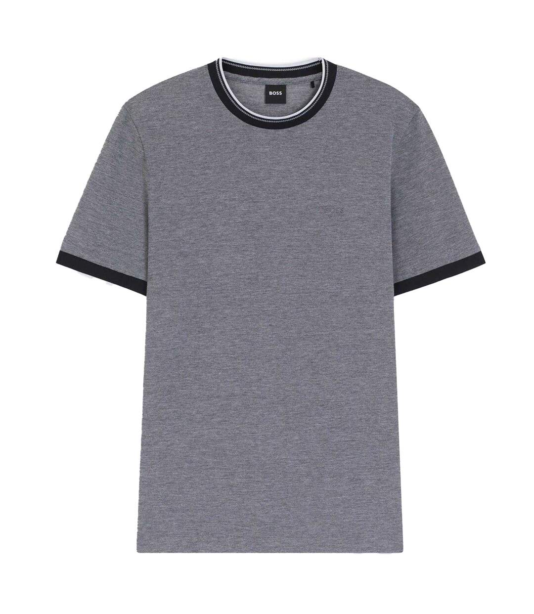 Mens Piqué T-shirt Dark Blue Boss-2