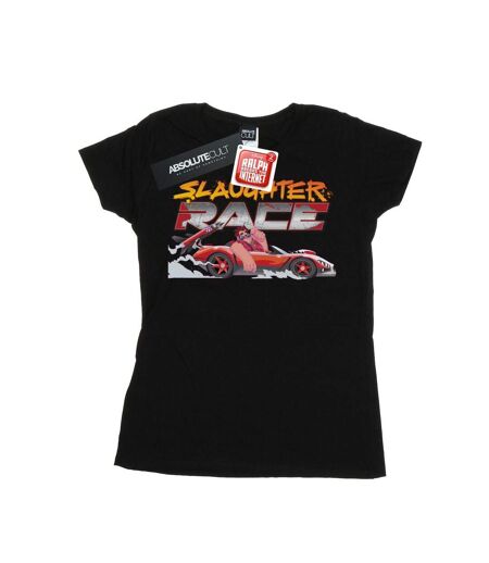 Disney T-shirt en coton Womens/Ladies Wreck It Ralph Slaughter Race (Noir) - UTBI44920