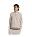 Sweat À Col Montant Zippé Motif/style Logo Brodé Adulte Blanc Cassé Lyle & Scott-1