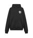 Mens Heavyweight Relaxed Fit Hoodie Black Couture-2