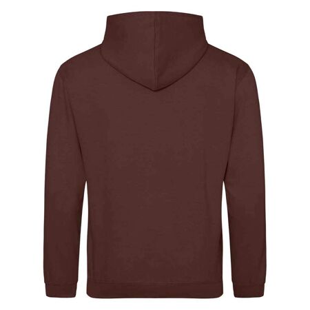 Sweat à capuche homme marron chocolat Awdis