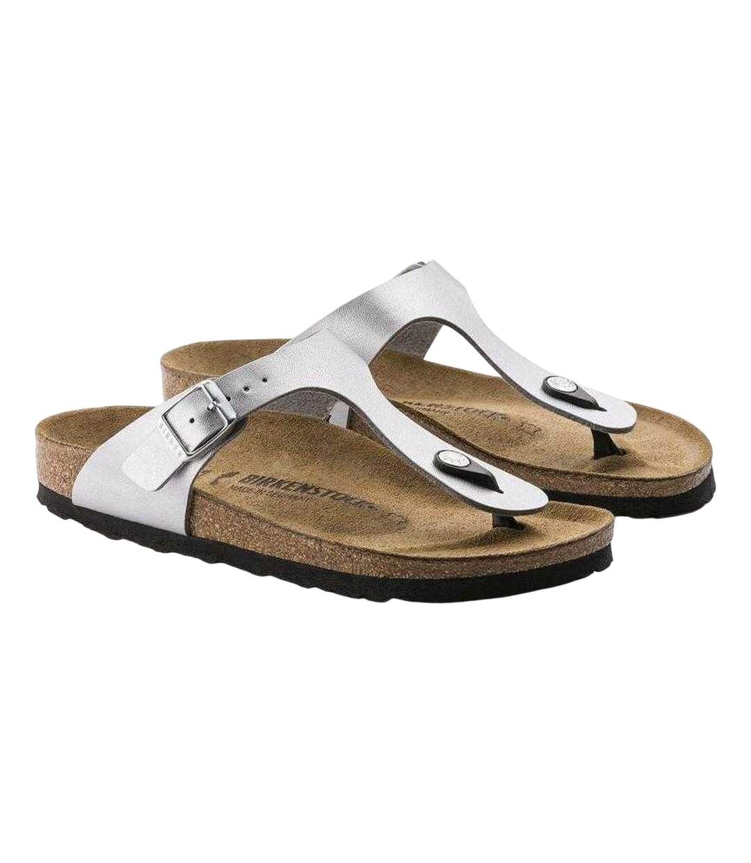 Tongs Gizeh Femme Gris Birkenstock-1