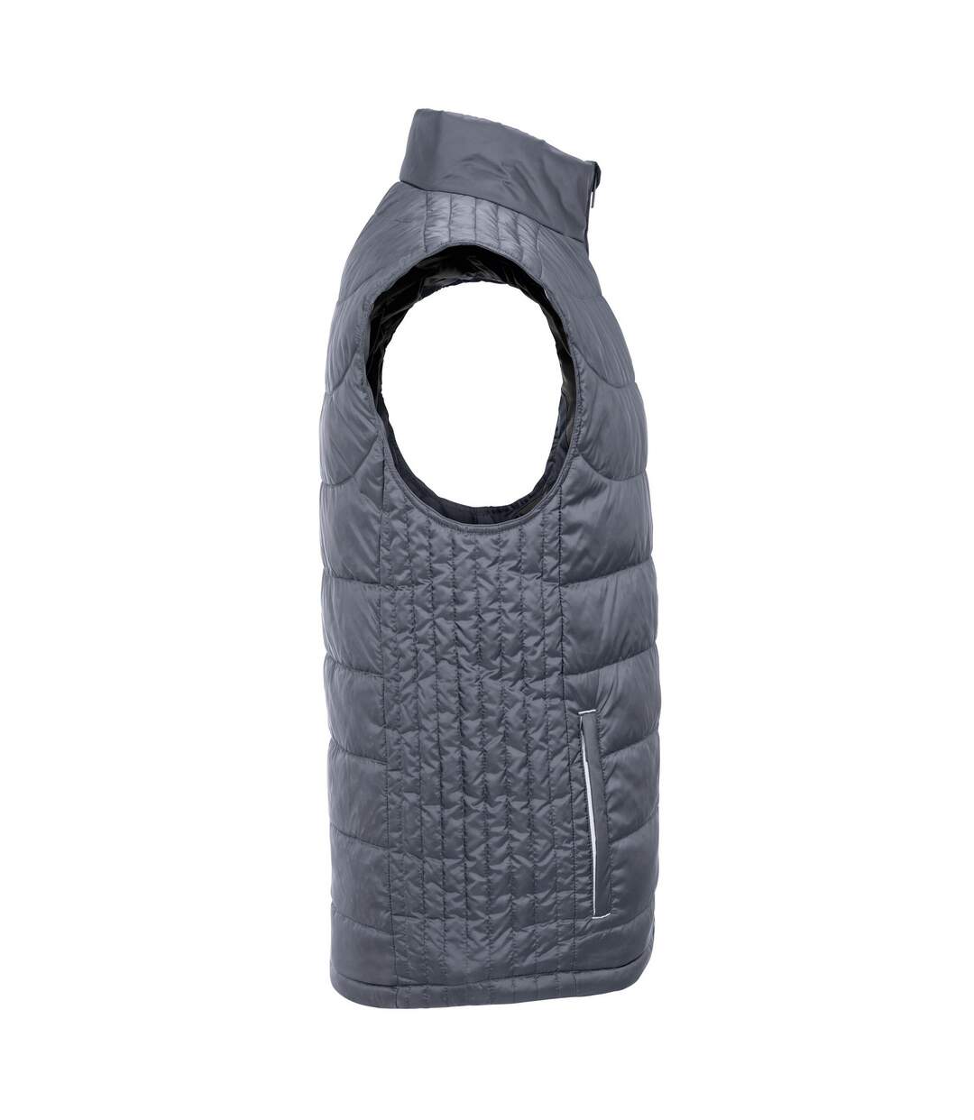 Mens nano padded body warmer iron grey Russell