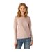 Womens/ladies #e150 Long-sleeved T-shirt Millennial Pink B&C-1