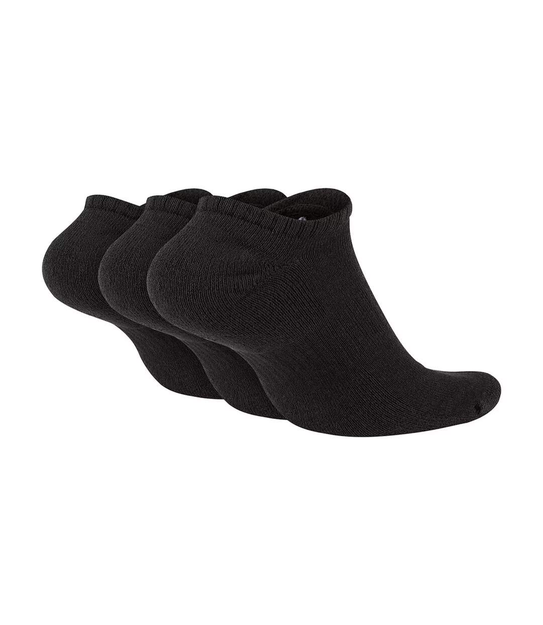 Lot De 3  Socquettes Discrètes Everyday Adulte Noir Nike-2