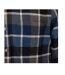 Mens Checkered Shirt Blue Black Firetrap-4