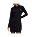 Robe noire femme calvin klein jeans woven label-1